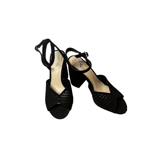 Vince Camuto Shoes - New Women's Vince Camuto Gedda Heels Size 7.5M Black Nubuck